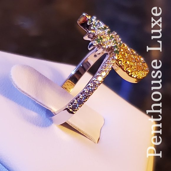 FINAL RESTOCK!! 🍍Sapphire Pineapple Ring - Picture 3 of 5